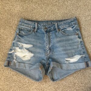 American Eagle denim mom shorts
